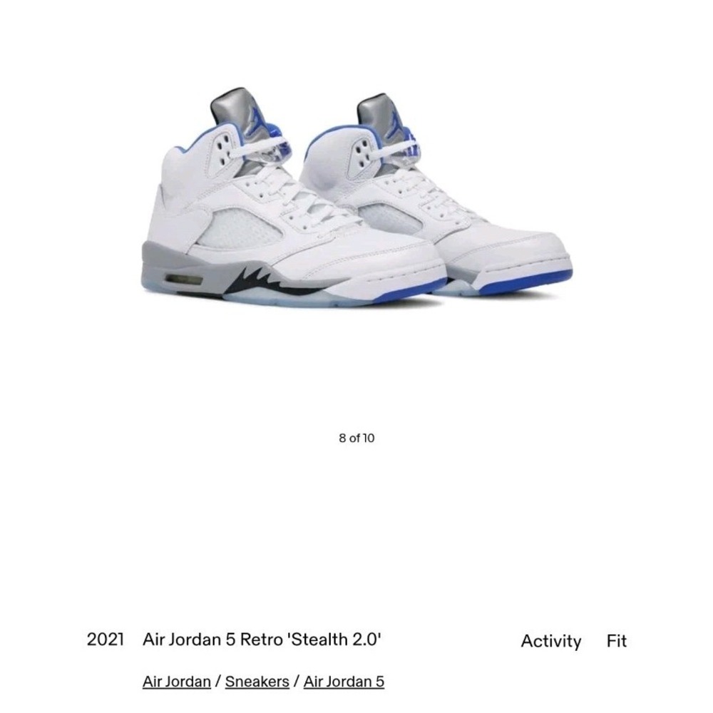 NIKE SZ 10 - Air Jordan 5 Retro Stealth 2.0 Y2K STREET WEAR RETO CLASSIC JUMPMAN
